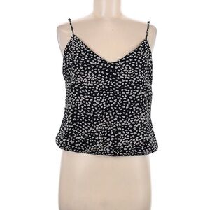 Nine Britton Black and White Crop Camisole